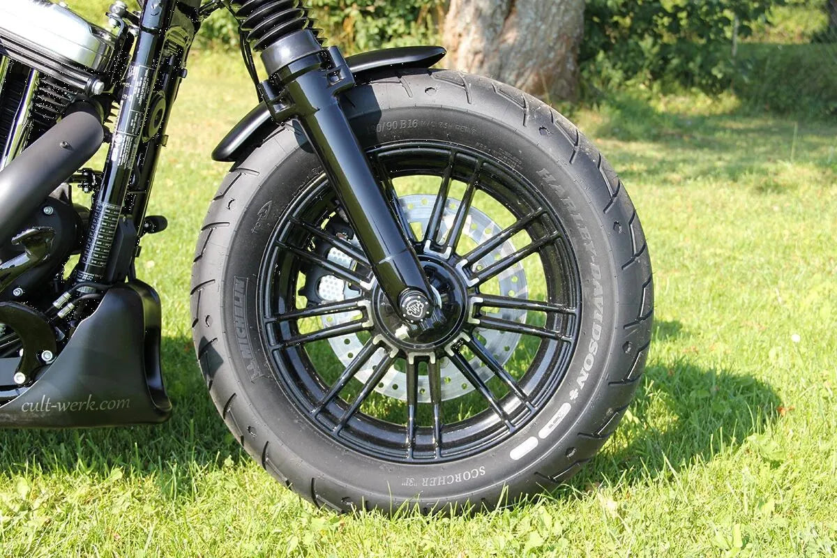 Cult Werk Bobber Front Fender RAW XL for Harley Davidson