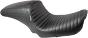 Le Pera Kickflip Seat - Black Vinyl - For Harley Davidson