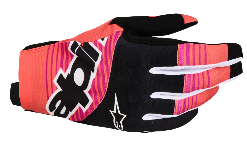 Alpinestars Techstar Gloves Coral/Black/Fuchsia