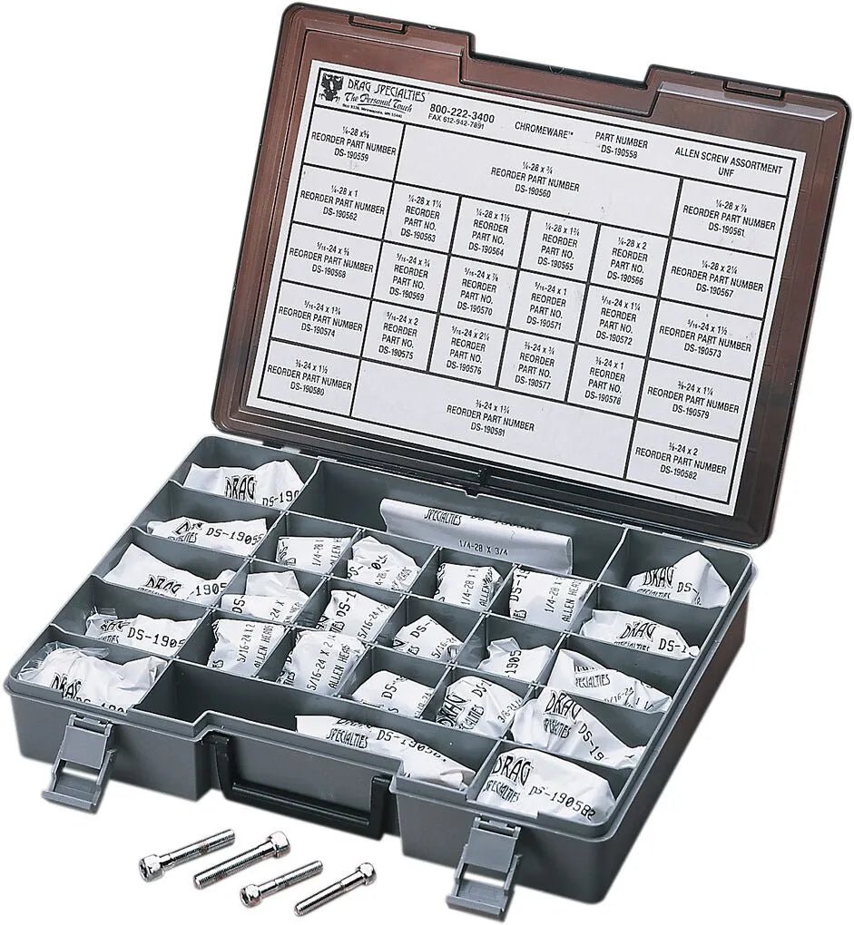 Drag Specialties Fine-Thread Socket-Head Bolt Assortment Kit 24
