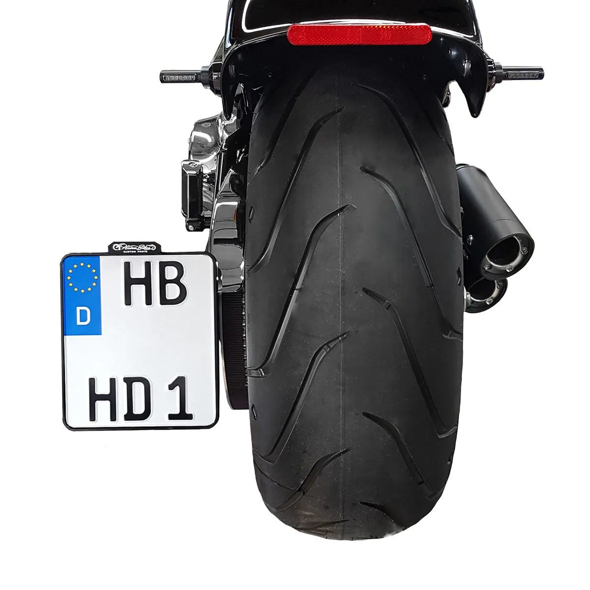 Heinz Bikes Side Mount License Plate Holder With Led Lights