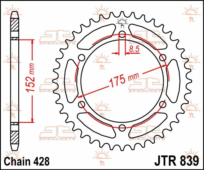 Jt Sprockets Steel Rear Sprocket 55t