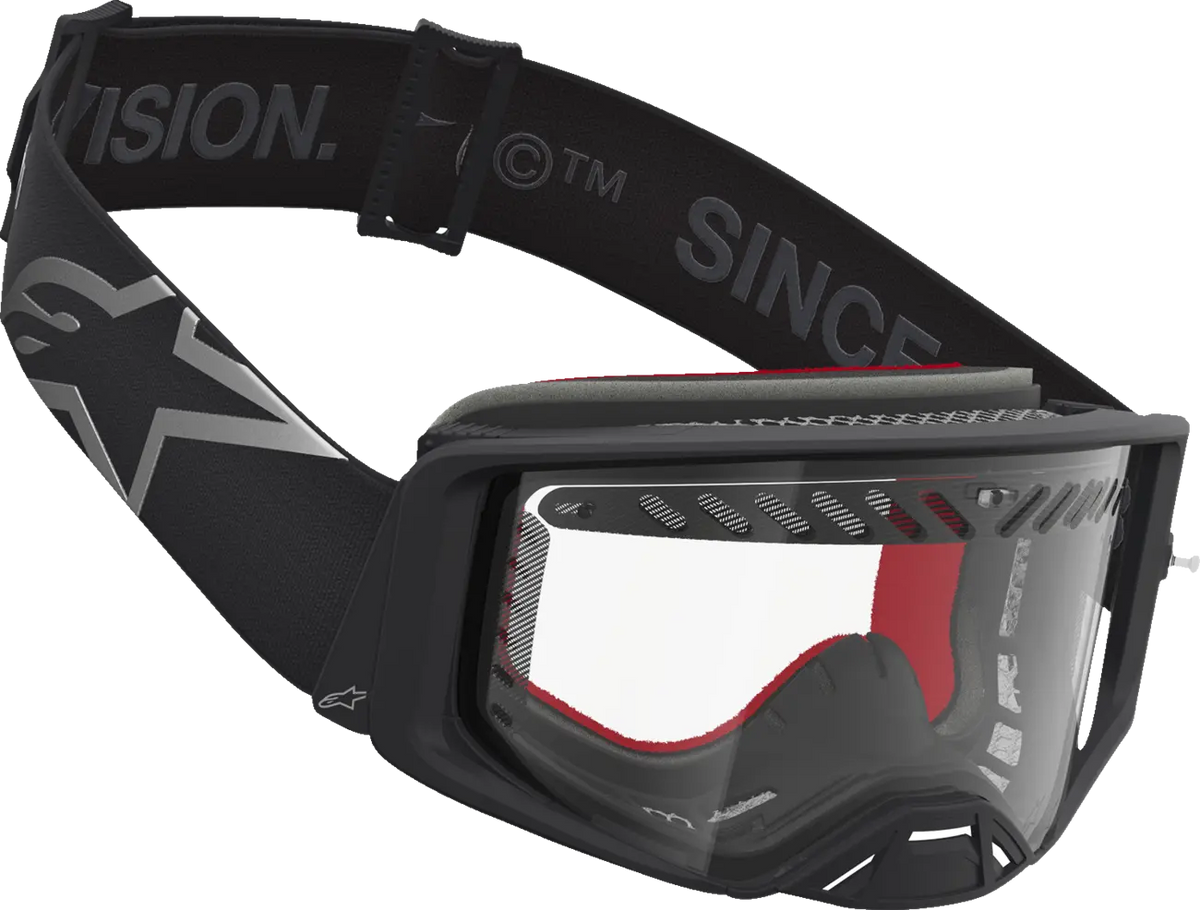Alpinestars Supertech Dura Air Fluid Goggles Black/Silver/Clear