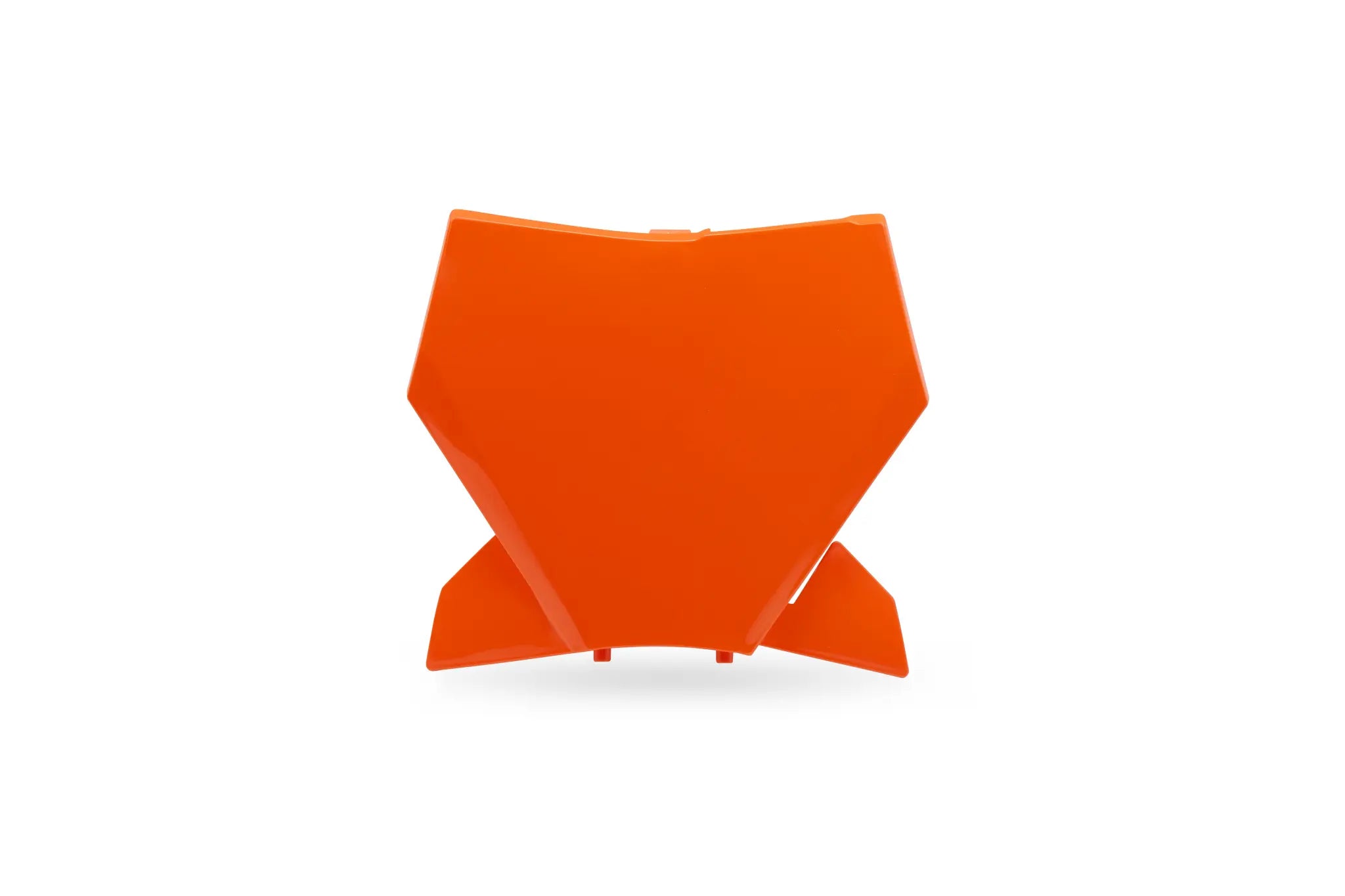UFO MX Front Number Plate, Gloss Orange ABS