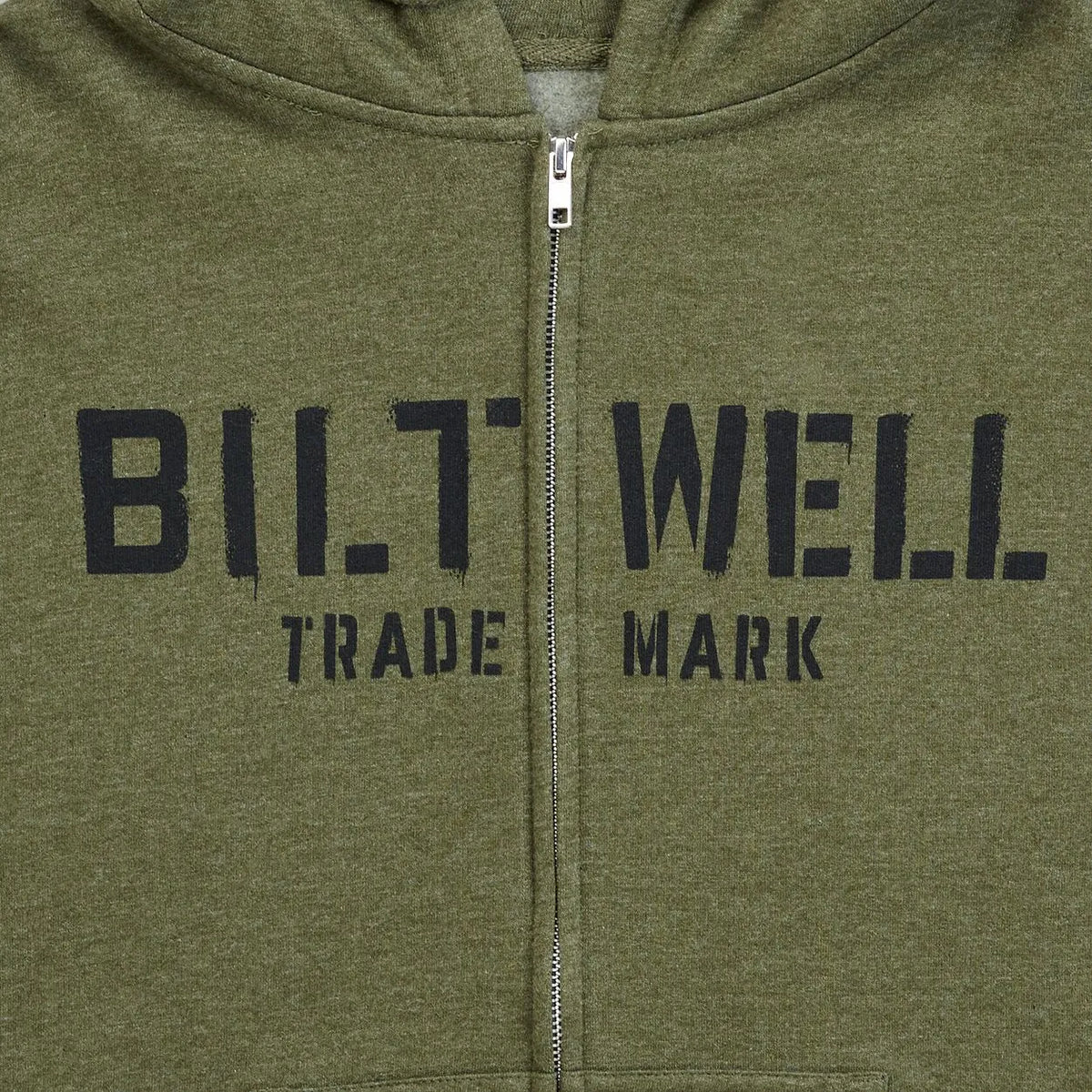 Biltwell Stencil Zip Hoodie Olive
