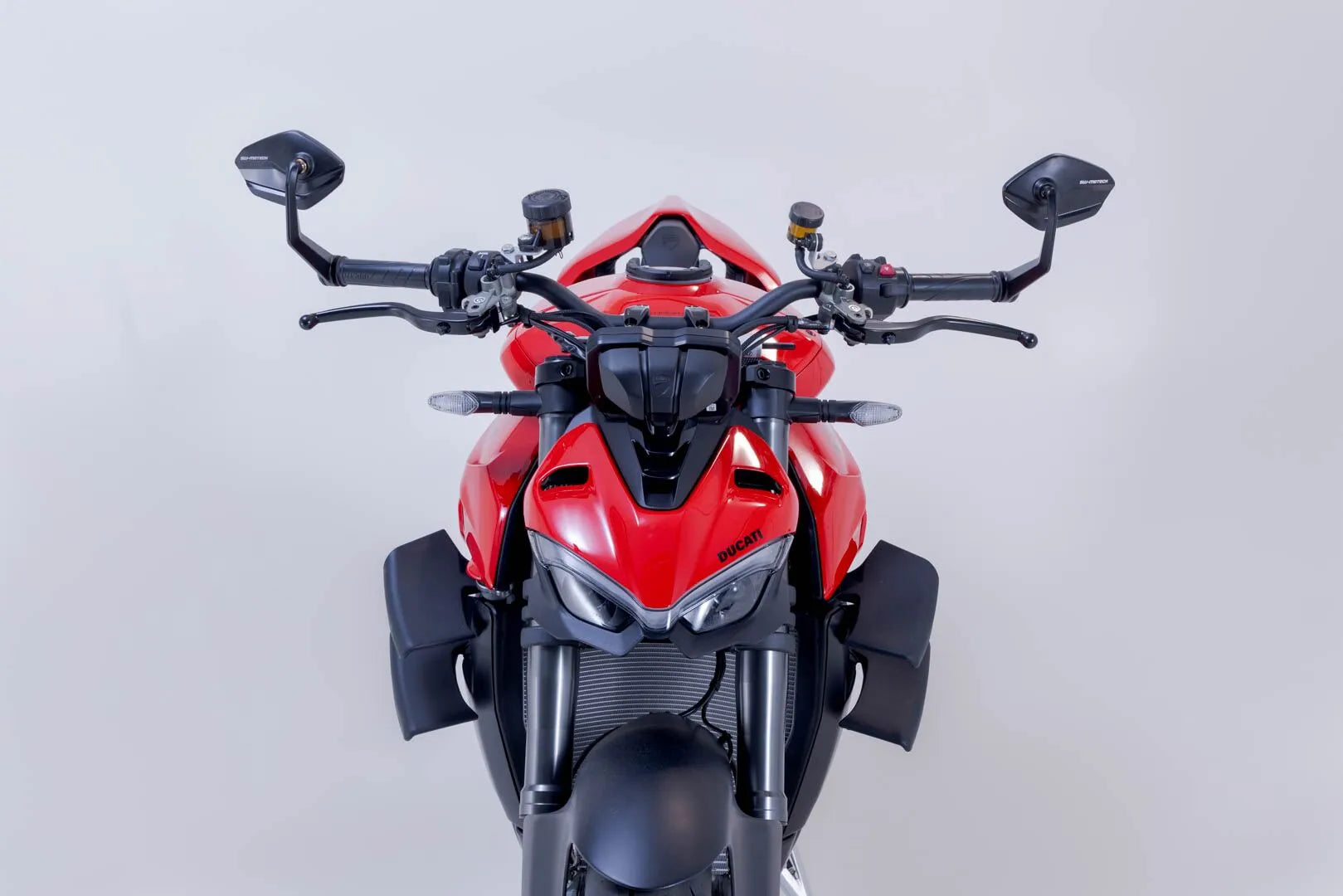 Sw-motech Bar End Mirrors - Black Aluminum