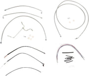 BURLY BRAND Stainless Braided Cable/Brake Line Kit for 15" Ape