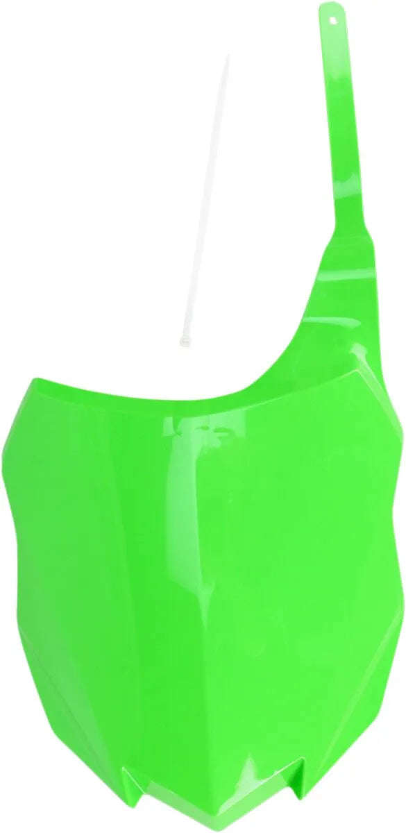 Ufo Replacement Front Number Plate - Green Oem