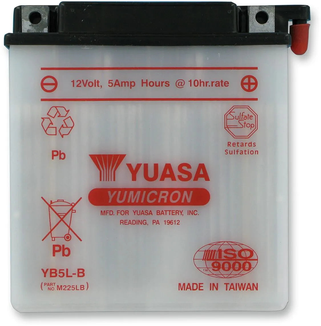 Yuasa YB5L-B Yumicron HD Dry Battery for Yamaha Honda Vespa