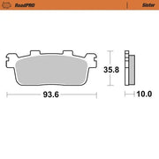 Moto-master Roadpro Sinter Scooter Brake Pads
