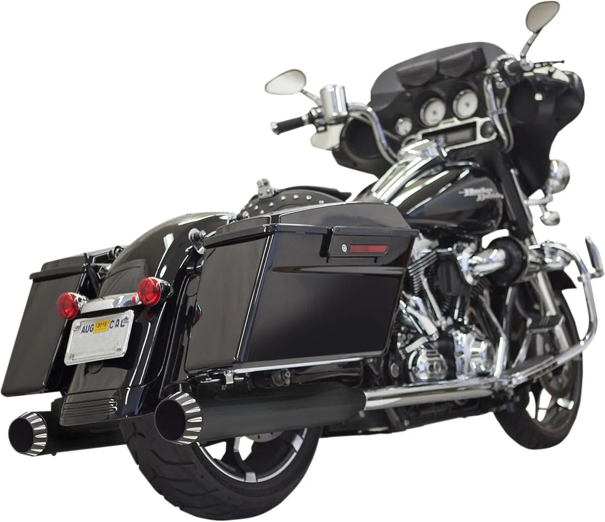 Tłumiki Slip-On Bassani Xhaust Qnt - Czarna Stal