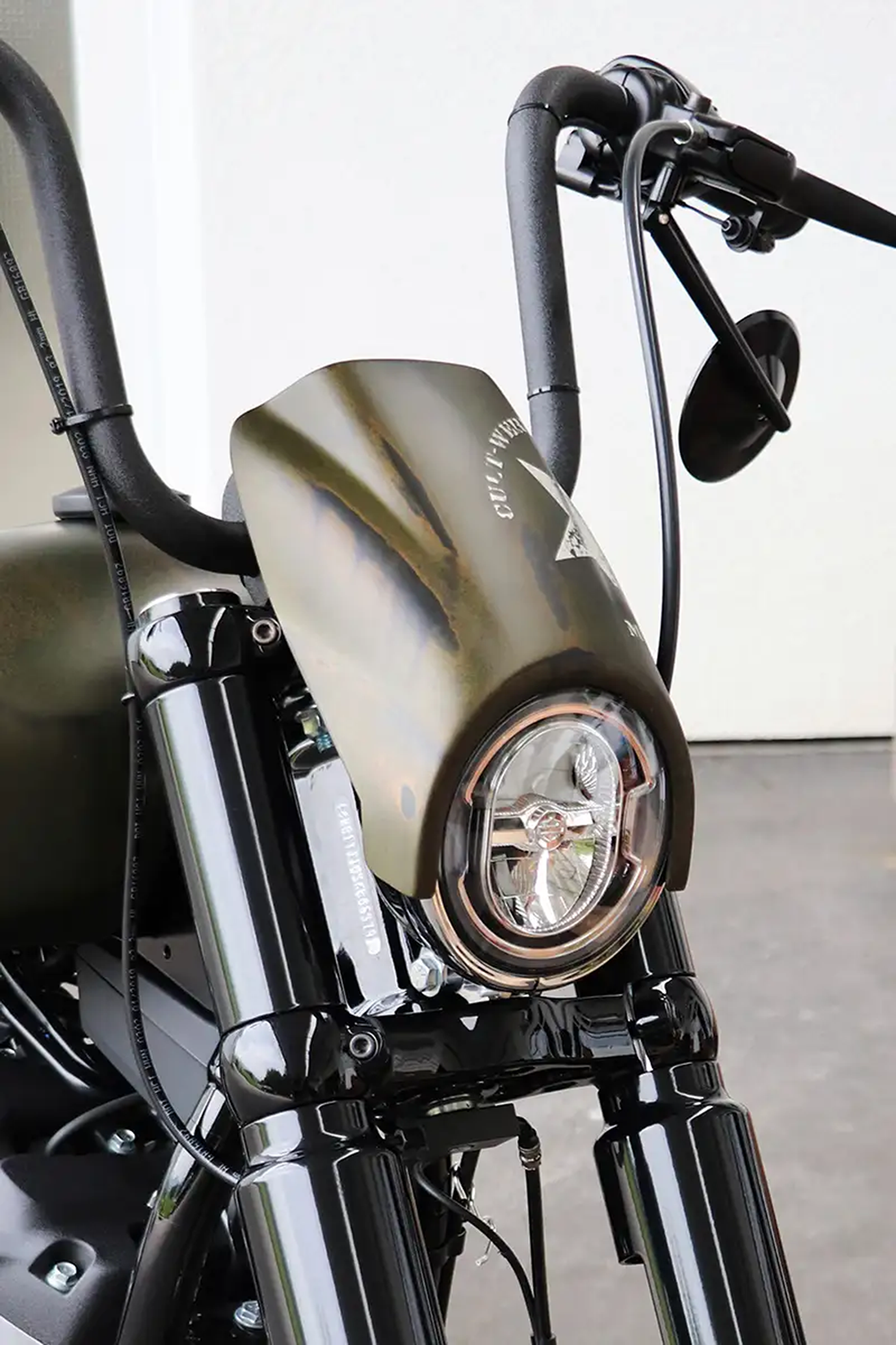 Cult-Werk Headlight Mask for Street Bob 2018-2024 – Windshield