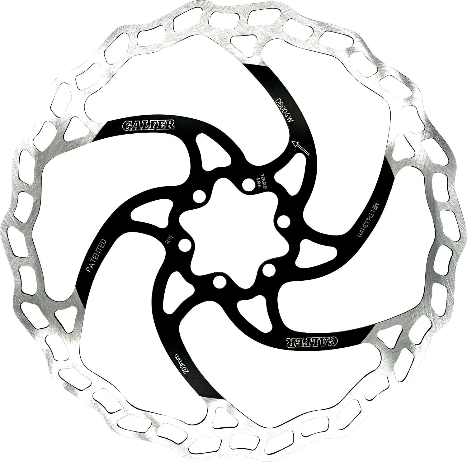 Galfer Wave Brake Rotor 6-Bolt