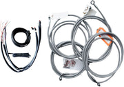 LA CHOPPERS Stainless Braided Cable & Brake Line Kit 18-20