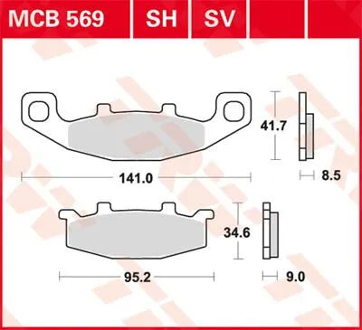 Trw All Round Spiekane Metaliczne Klocki Hamulcowe - Przód & Tył