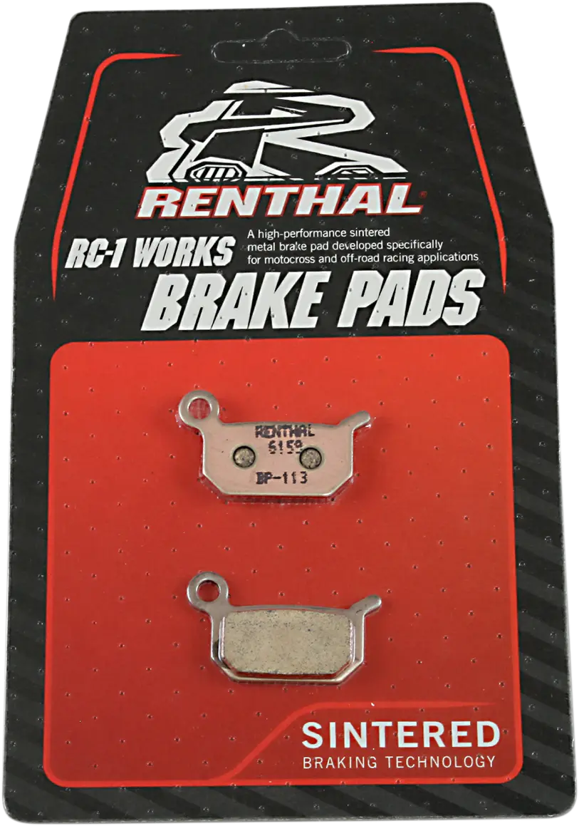 Renthal Rc-1 Works Brake Pads Sintered Metal - Front & Rear