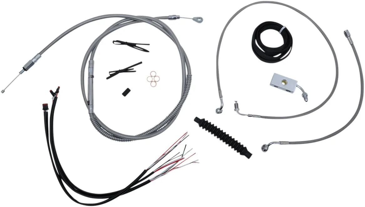La Choppers Stainless Braided Cable/Brake Line Kit
