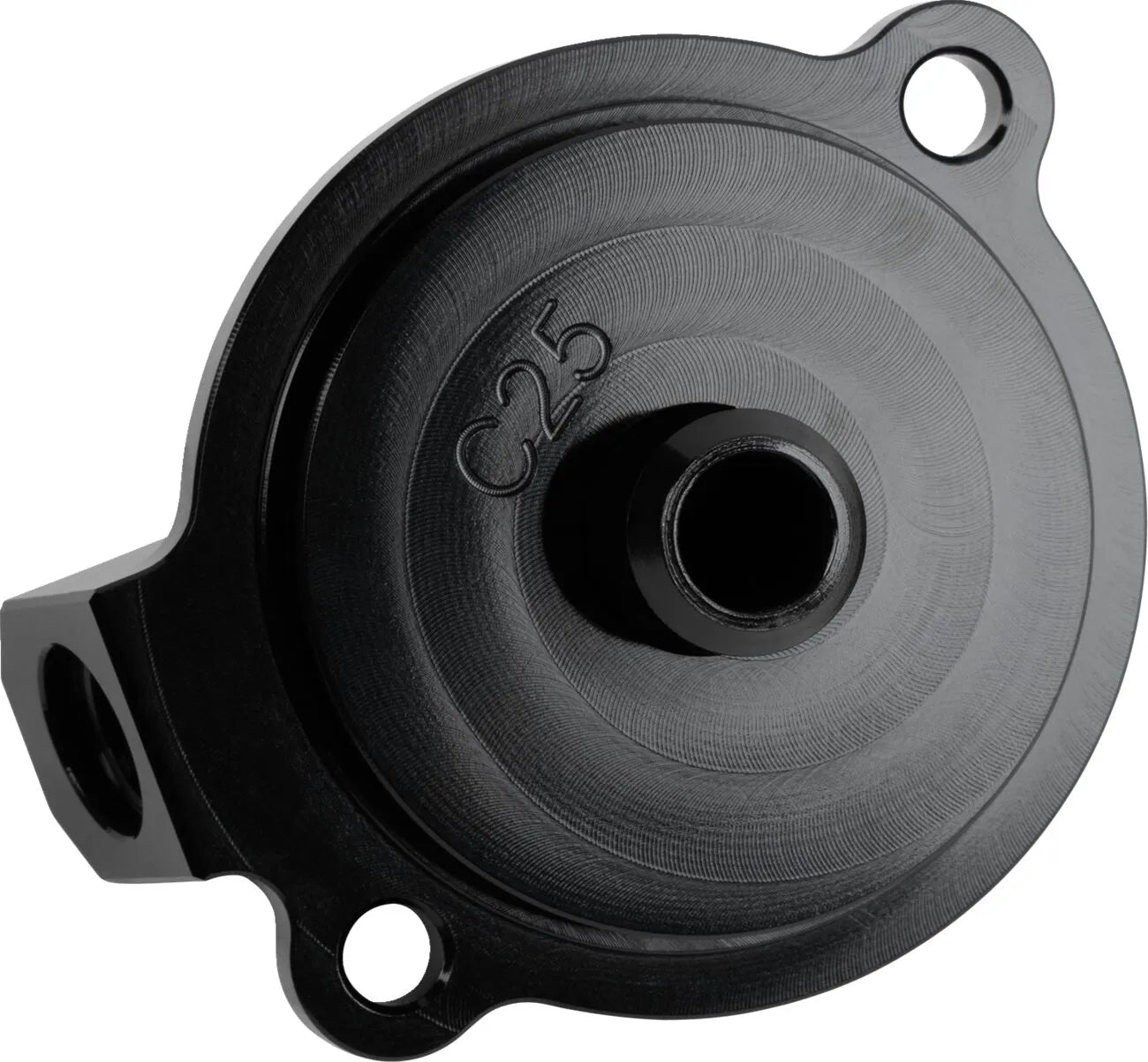 Moose Offroad Machined Oil Filter Cover - Black Aluminum