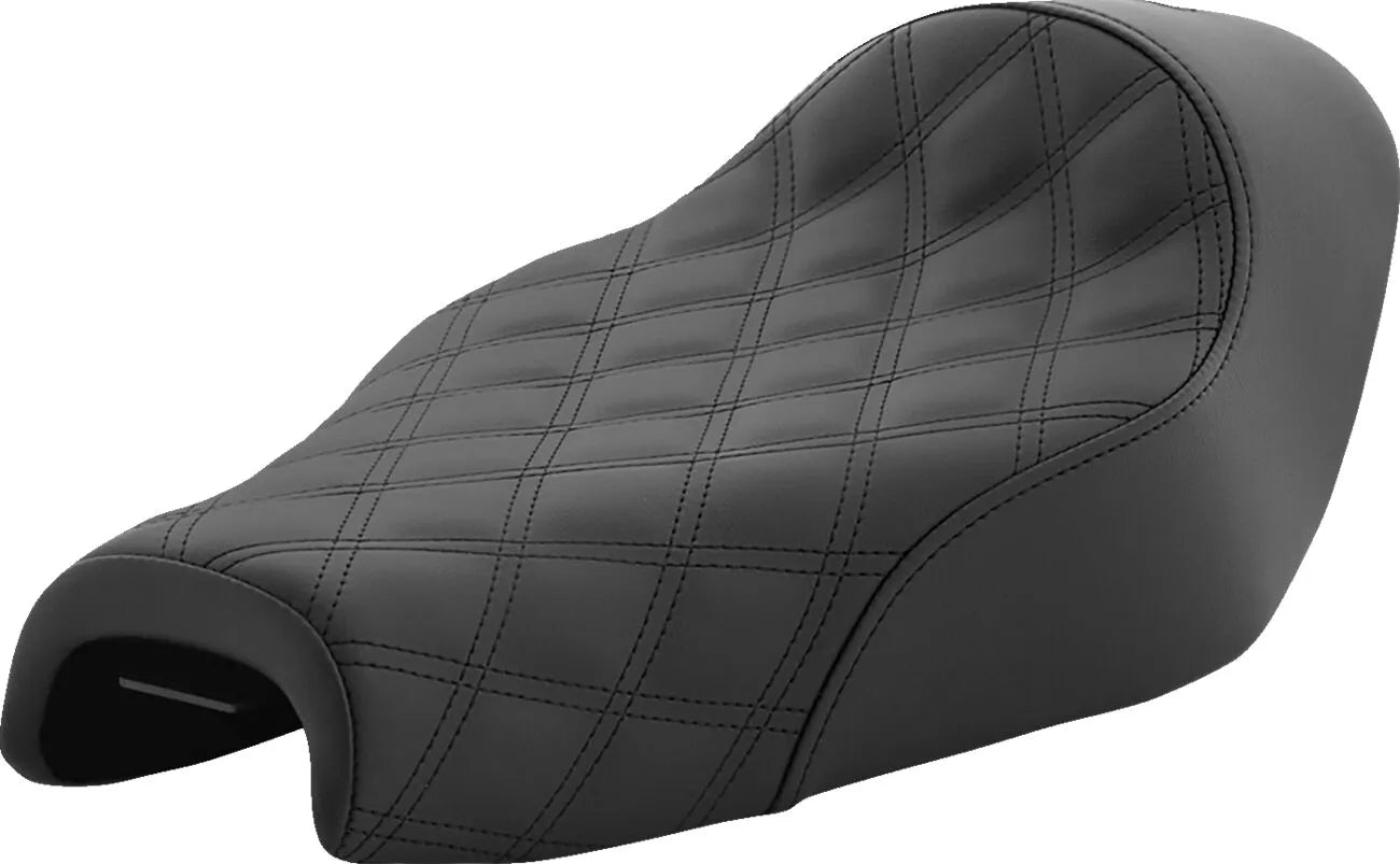 Saddlemen Renegade Solo Seat - Lattice Stitch - For Harley Davidson