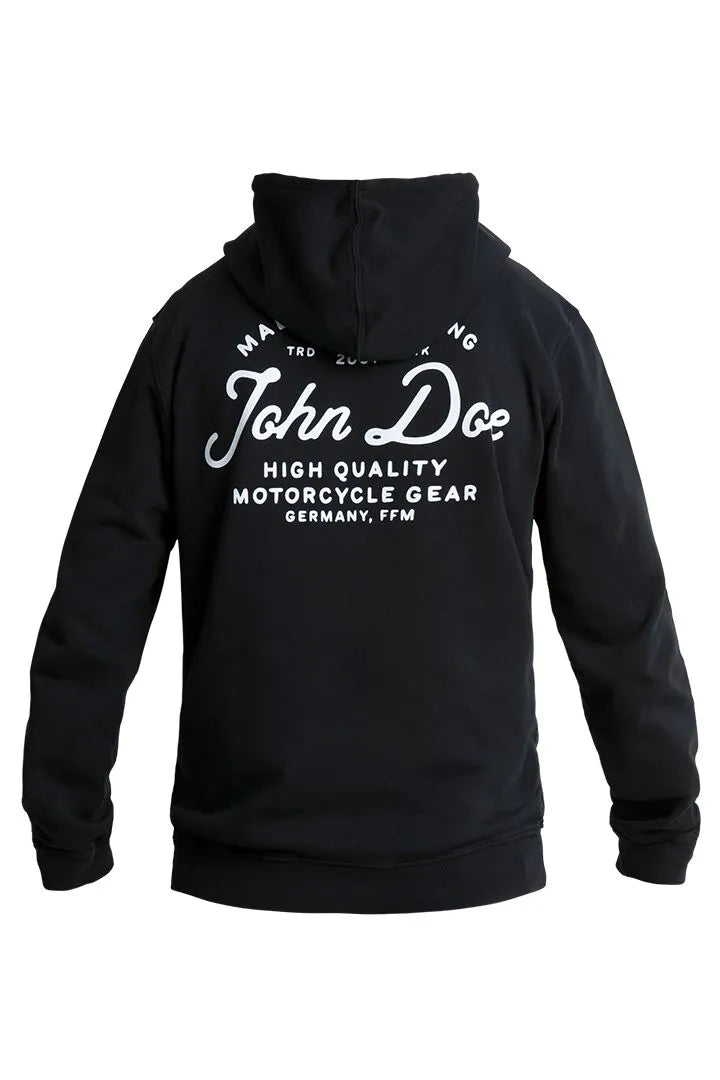 John Doe JD Lettering Hoodie Black