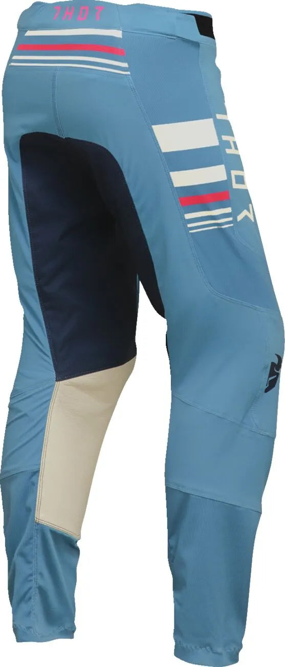 Thor Women's Prime Blaze Pants - Black/Blue/Vintage White