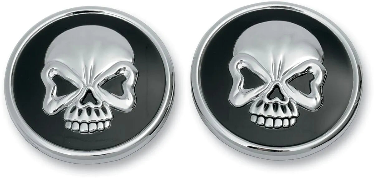 Drag Specialties Skull Gas Cap Black/chrome