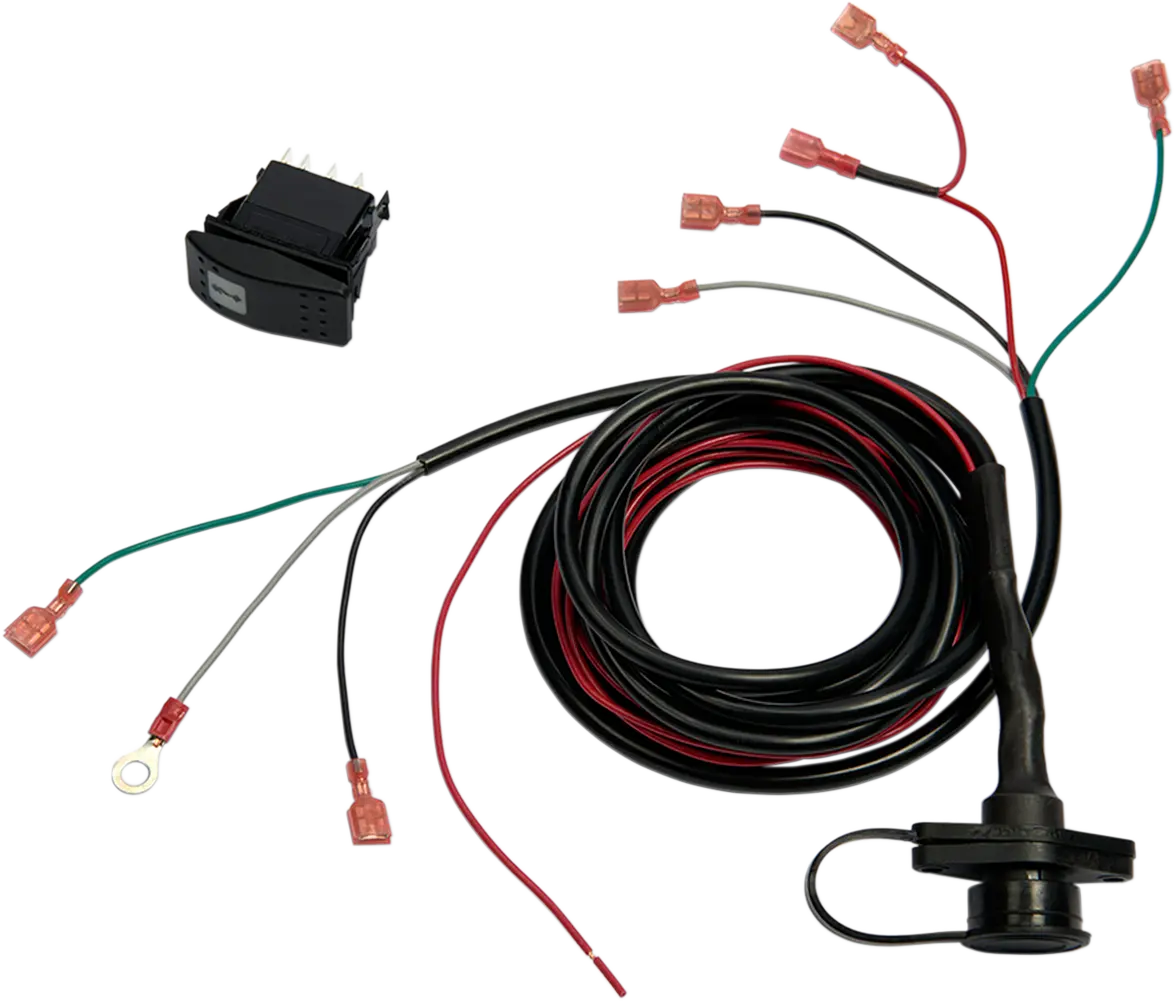 Moose Offroad- Snow Dash Rocker Switch Black with Wiring