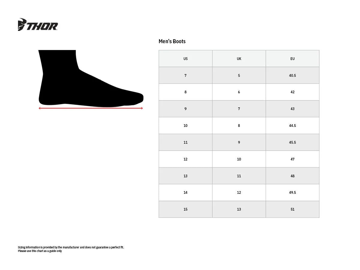 Thor Radial Boots Replacement Outsoles Acid