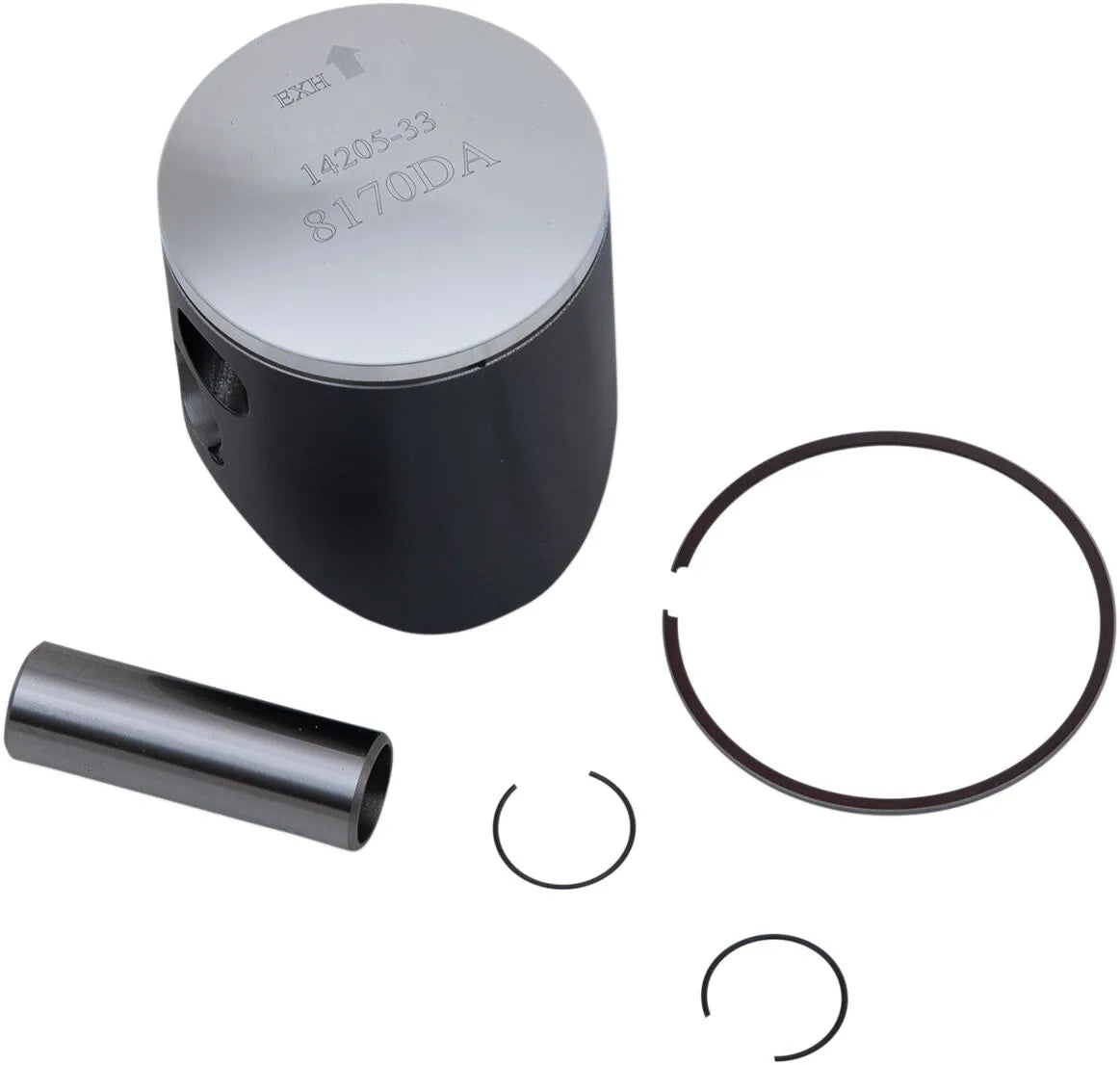 Wossner Piston Kit - 2-stroke, 54mm Bore