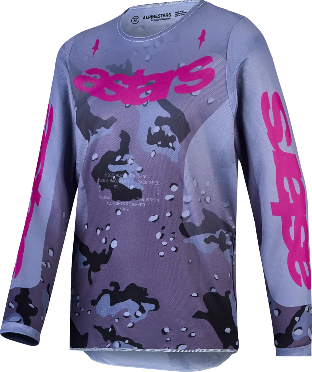 Alpinestars Fluid Lone Youth Jersey Gray Camo Purple