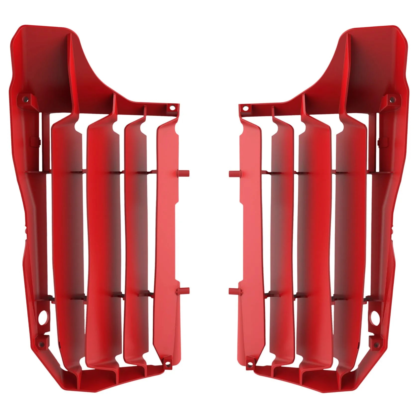 Polisport Radiator Guards For Honda - Red
