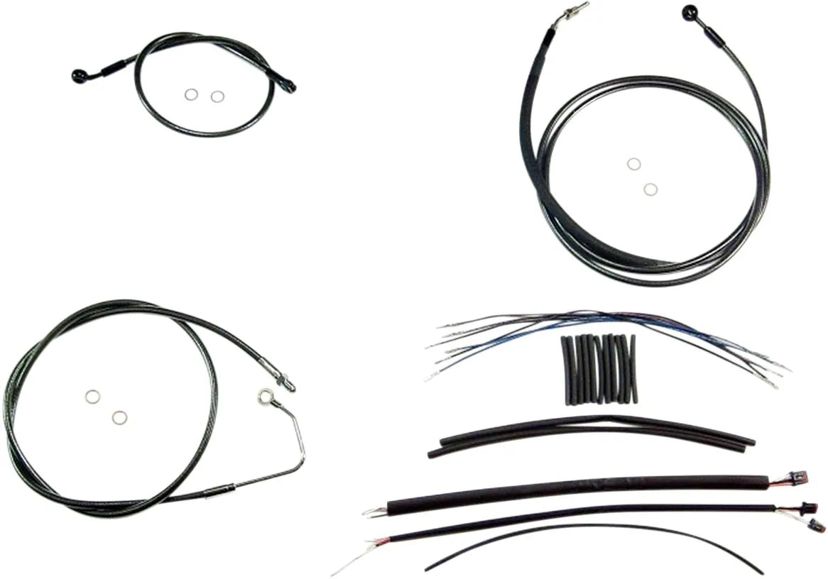 Magnum Shielding Black Pearl Handlebar Kit 15"-17" Ape Hanger