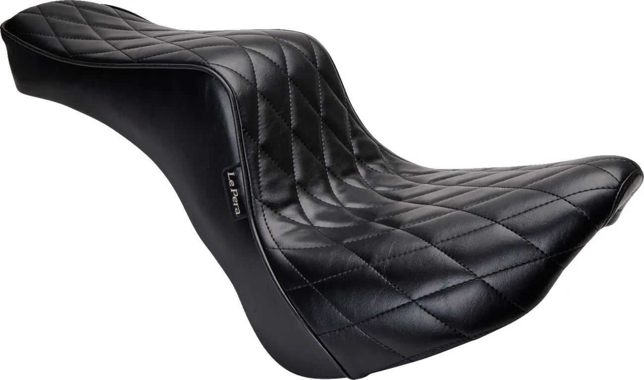 Le Pera Cherokee Seat - Black Vinyl - For Harley Davidson