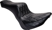 Le Pera Cherokee Seat - Black Vinyl - For Harley Davidson