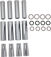 Arlen Ness Pushrod Tube Cover Kit - Chrome