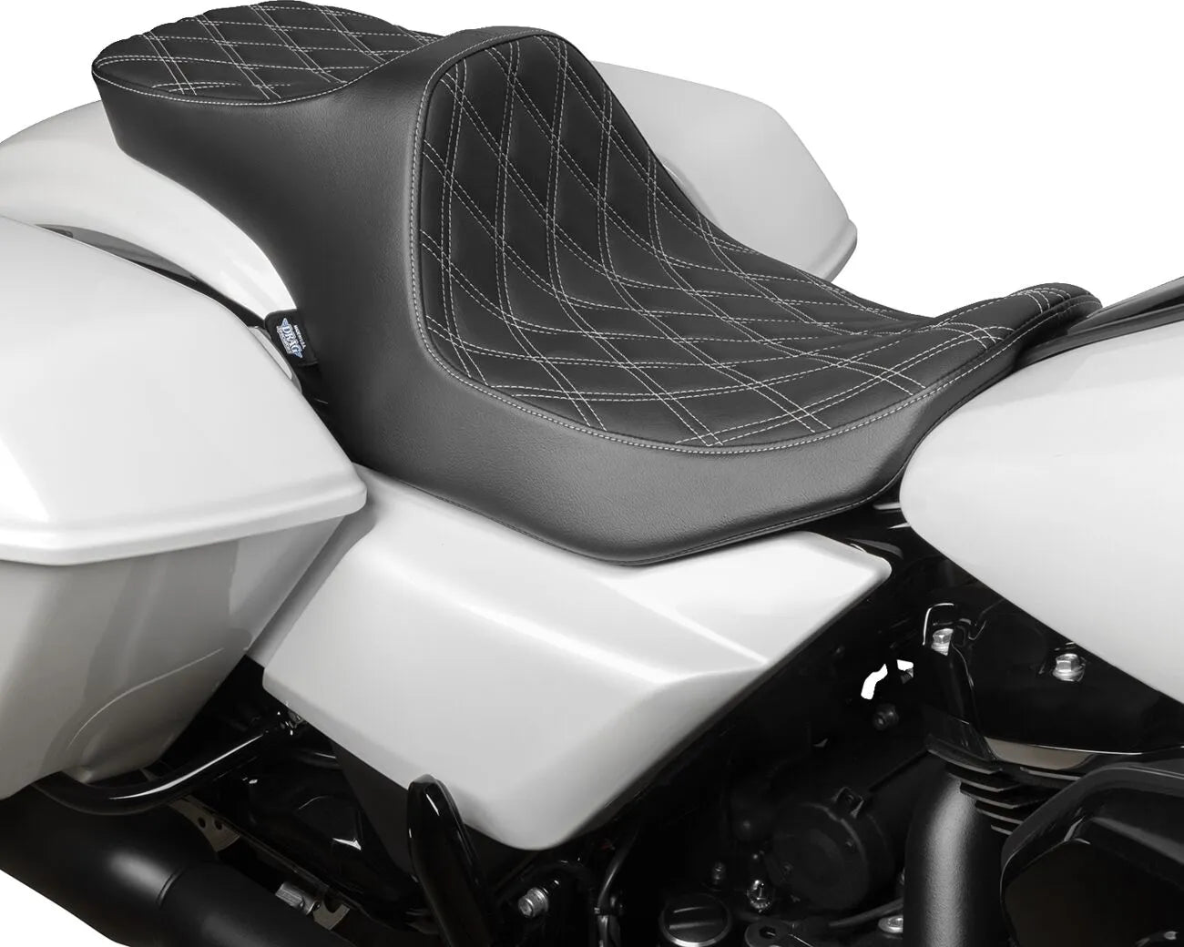 2-Up Drag Specialties Predator Iii Seat - For Harley Davidson