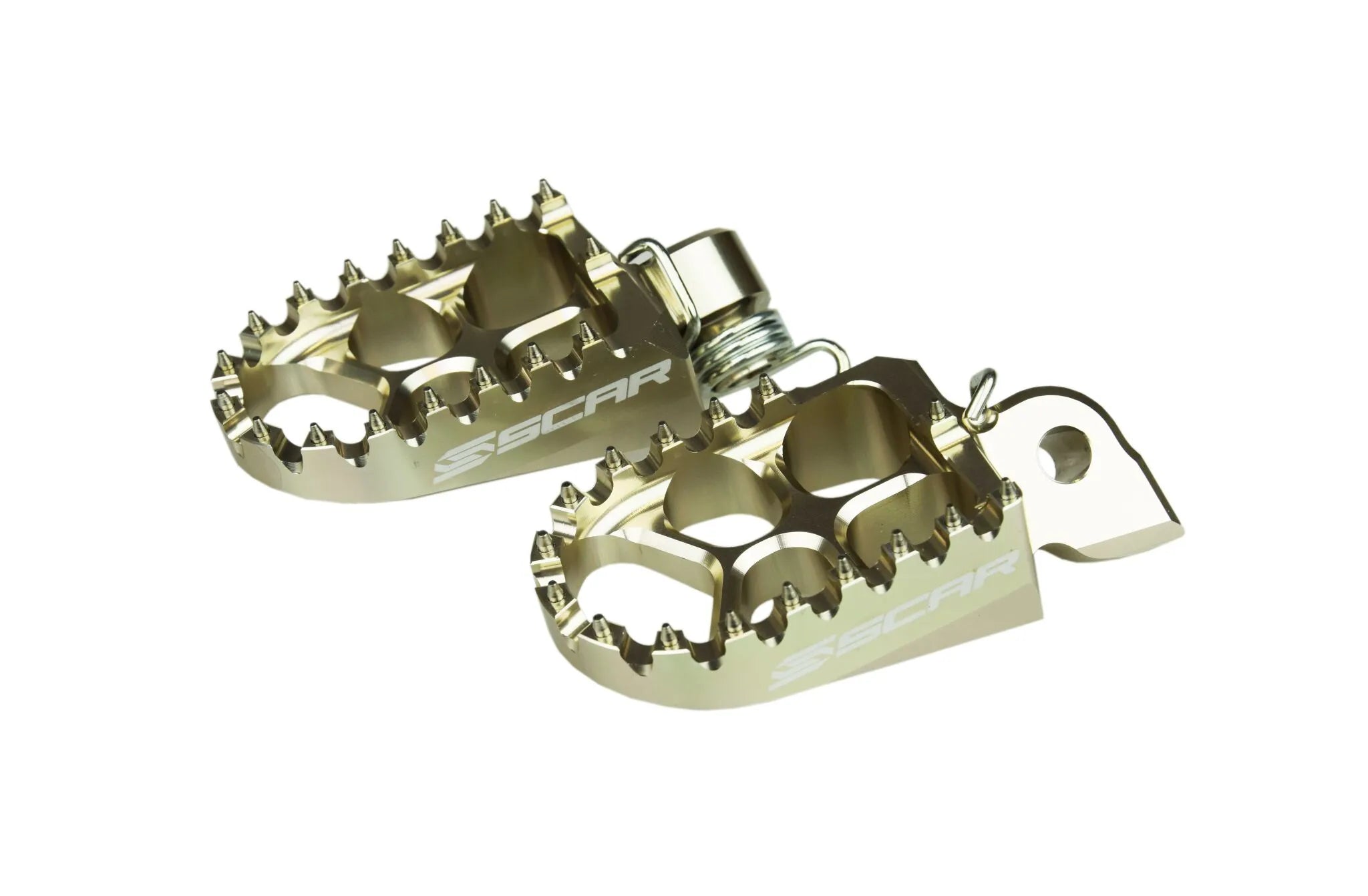 Scar Evolution Footpegs - Titanium, 57mm Wide