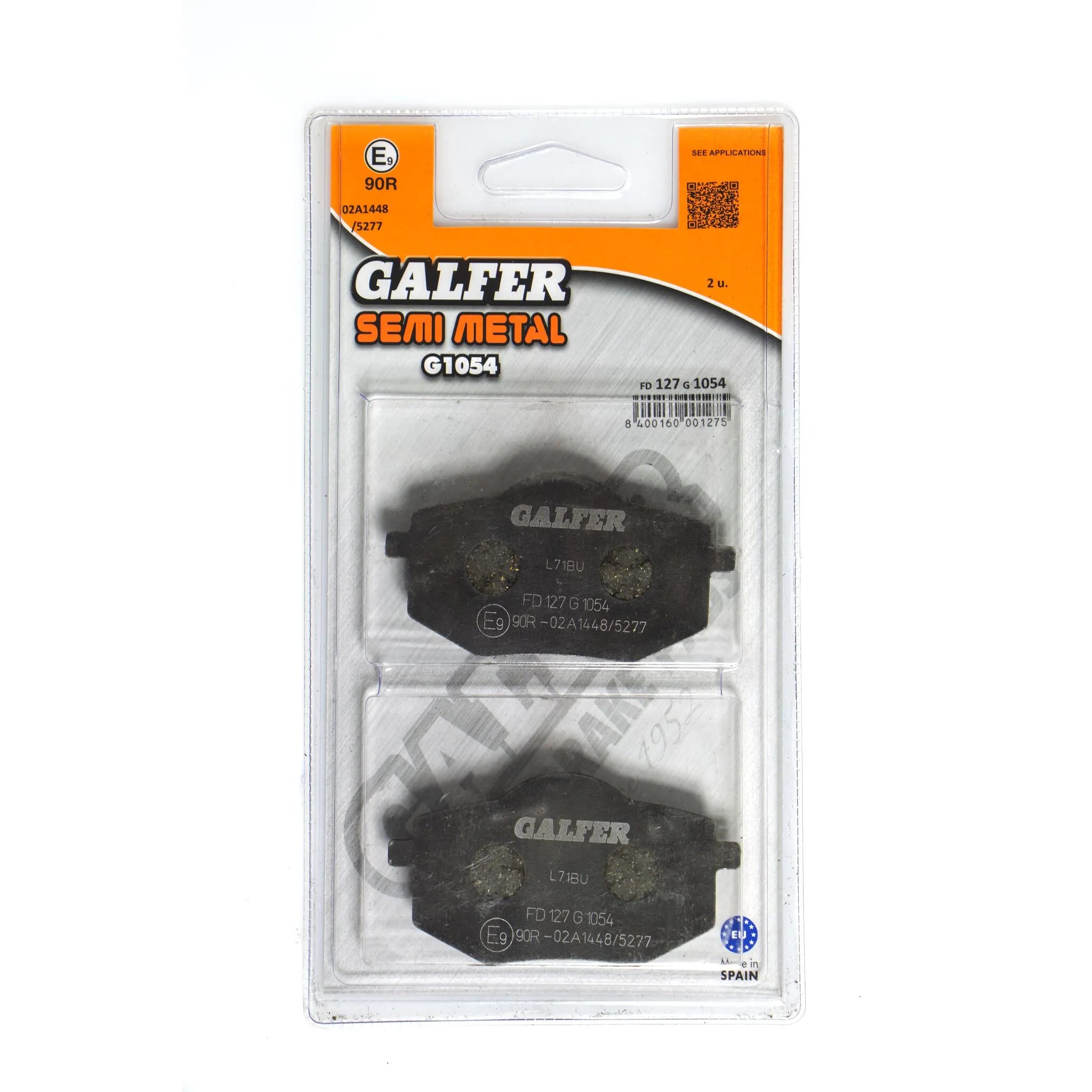 Galfer Semi-metallic Brake Pads For Oem Replacement - Front