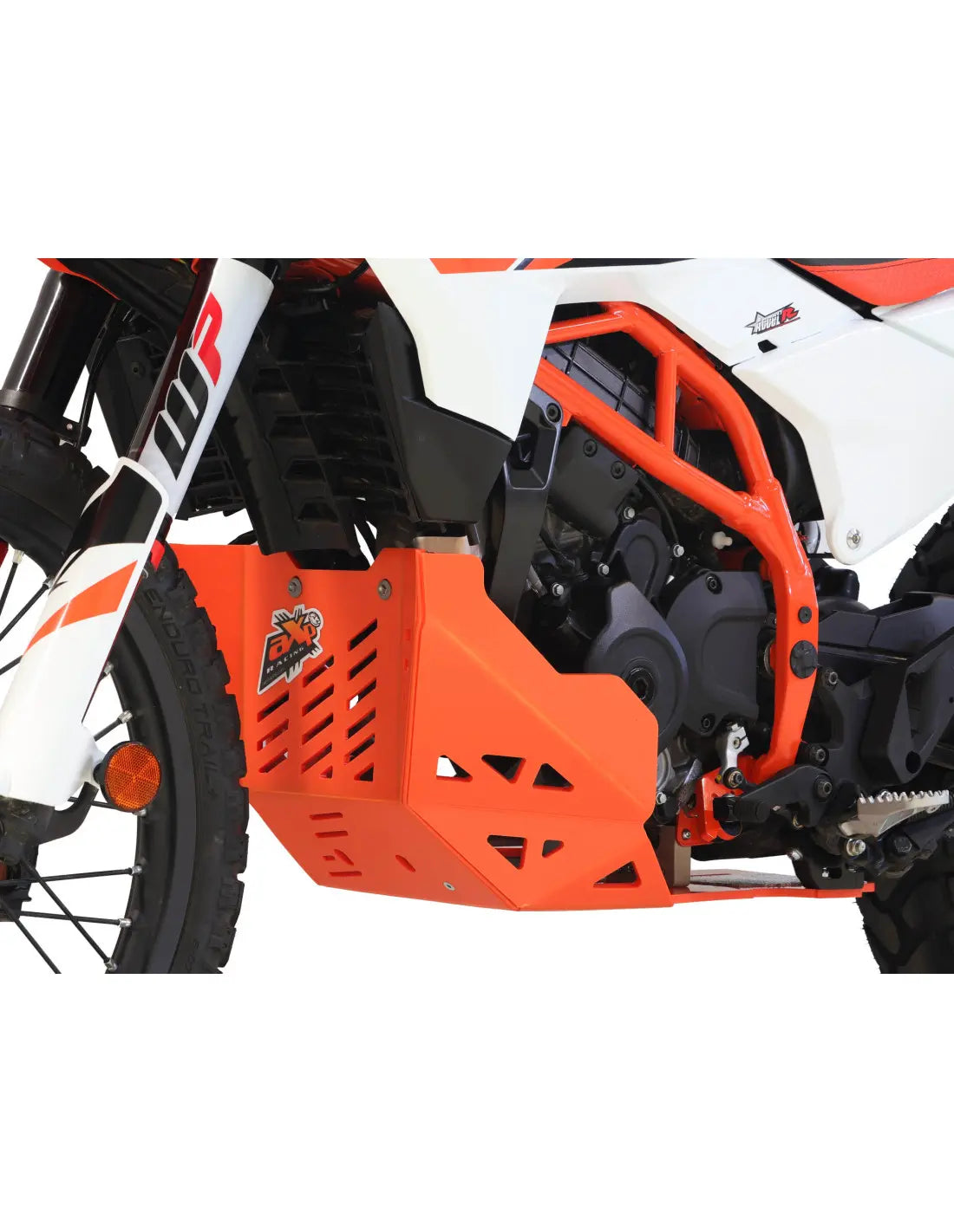 Axp Racing Adventure Skid Plate 8mm HDPE Orange for KTM 125