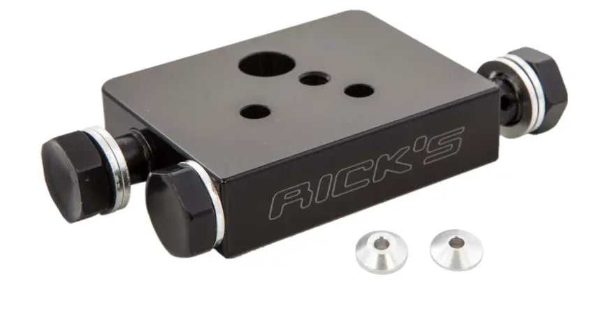 Rick's Motorcycles ABS Brake Line Tee Black for Softail Touring