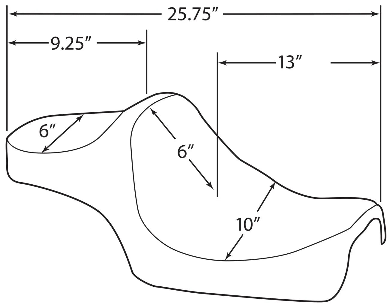 Drag Specialties Predator Iii Seat - For Harley Davidson