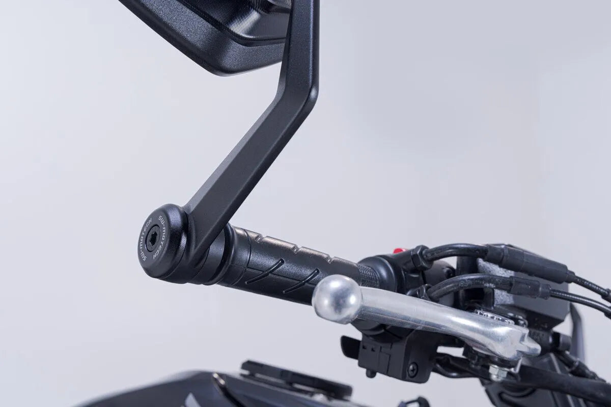 Sw-motech Bar End Mirrors - Black Aluminum