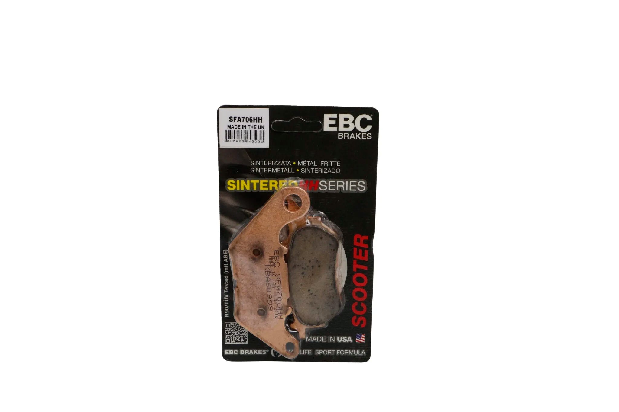 Ebc Sfa-hh Seria Spiekane Klocki Hamulcowe Do Skuterów - Tył