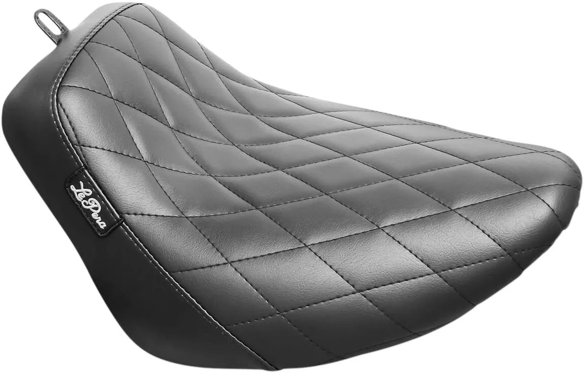 Le Pera Bare Bones Solo Seat - Black - For Harley Davidson