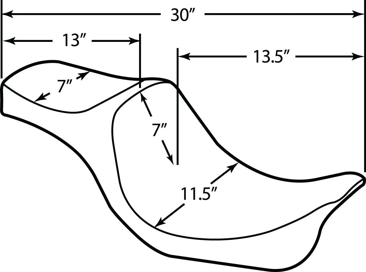 Drag Specialties Predator Iii Seat - For Harley Davidson