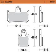 Klocki hamulcowe Moto-master Roadpro Sinter Metal Sinterowany - Przód