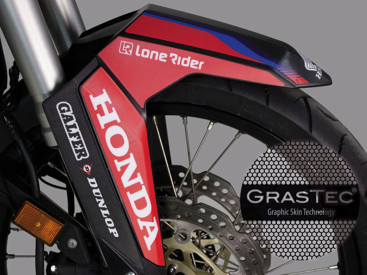 Uniracing Decal Kit For Honda Motorcycles - Black/red