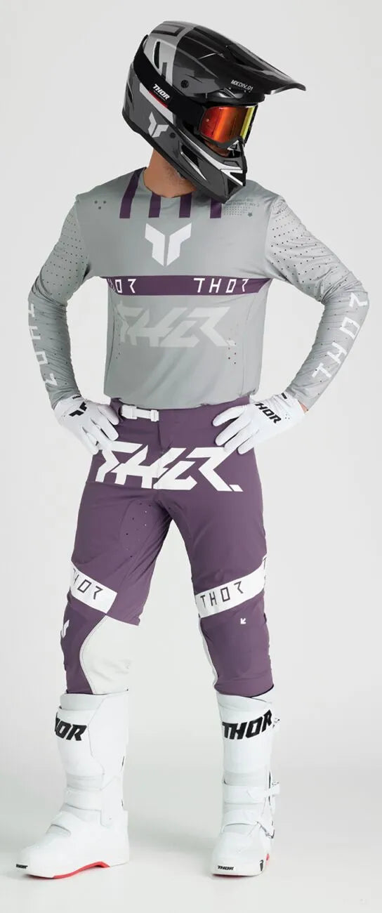 Thor Sportmode Flite Jersey - Gray/Purple/White
