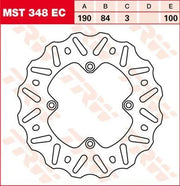 Tarcza hamulcowa Trw Ec Cross Design - Tył
