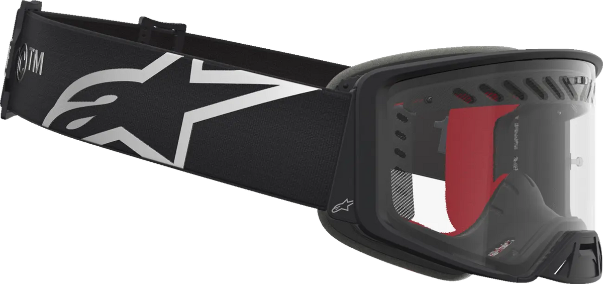 Alpinestars Supertech Dura Air Fluid Goggles Black/Silver/Clear